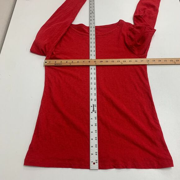 J. Crew Painter Tee Womens XL Extra Large Poppy Long Sleeve Boat Neck Shirt - Picture 6 of 11